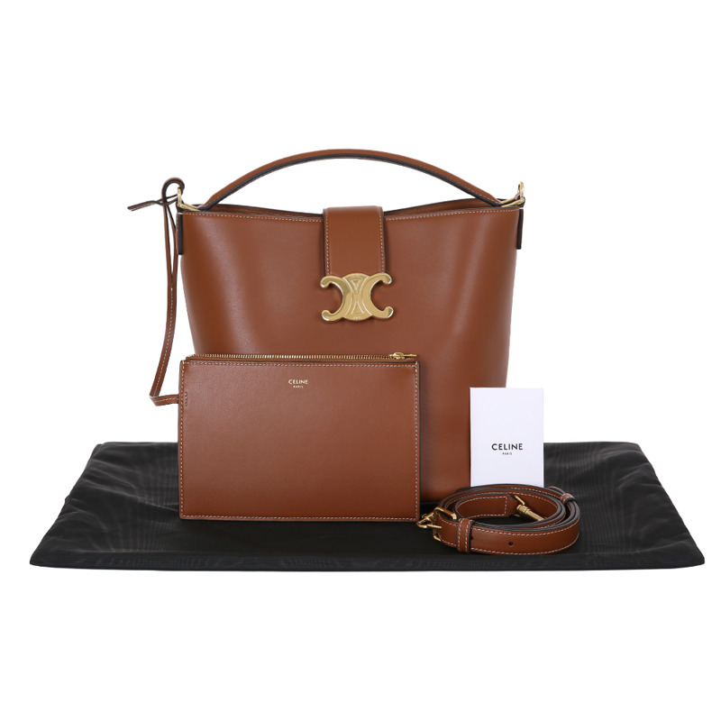 CELINE 中型 Louise 水桶包 棕褐色 手提包 116613FX9 04LU-9