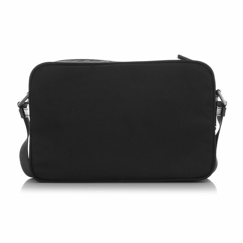 PRADA 琺瑯標誌尼龍單肩包-3