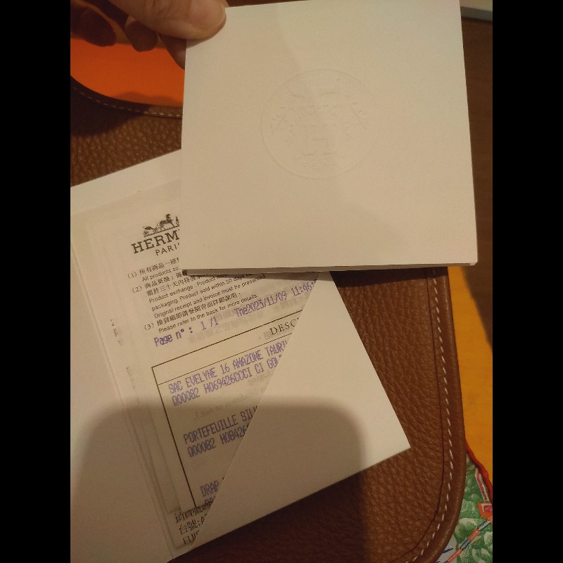 ♡ Hermès Mini Evelyne  TPM經典金棕 金釦 ♡ 全配購證齊-4