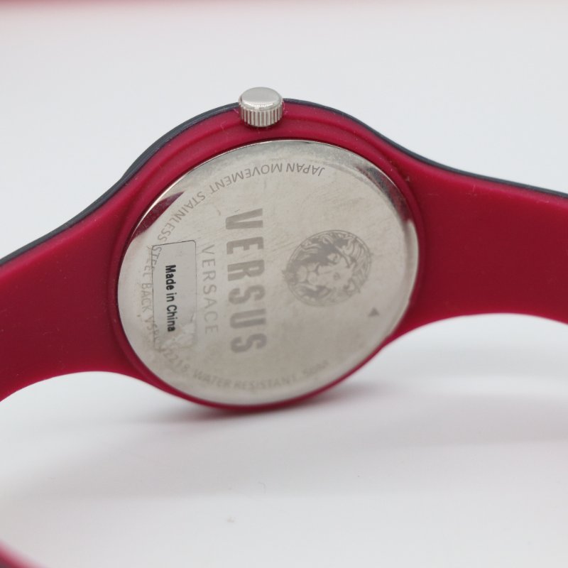 VERSACE 范思哲 Fire Island 黑色 矽膠錶帶 拉鍊收納盒 女士腕錶-3