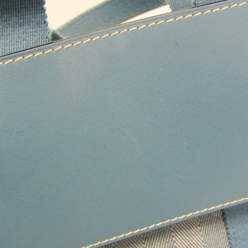 愛馬仕 Valparaiso PM 女士棉滌混紡手提包 藍色-7