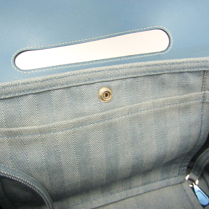 愛馬仕 Valparaiso PM 女士棉滌混紡手提包 藍色-15