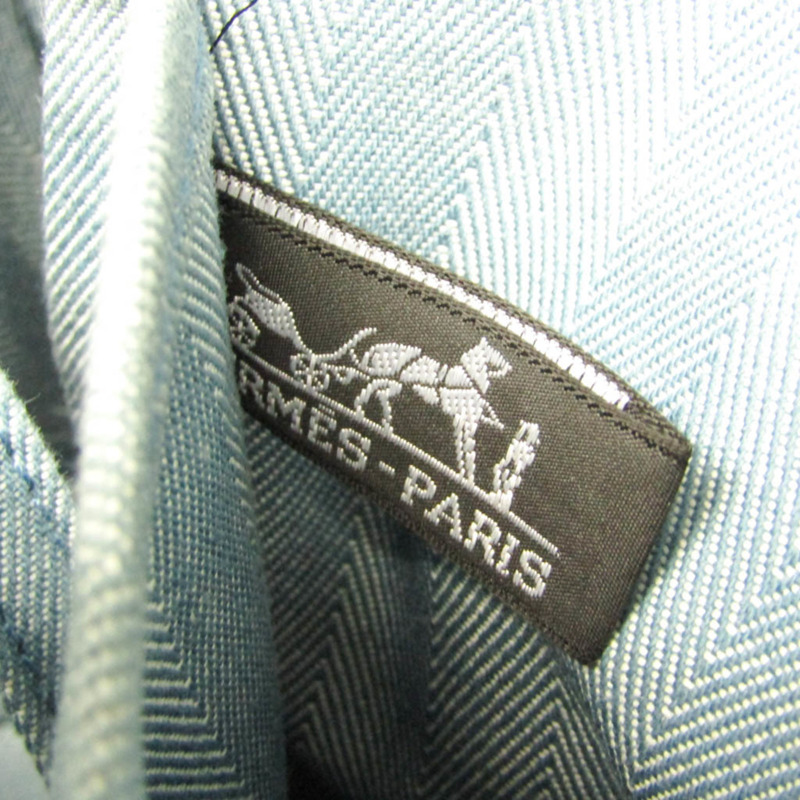 愛馬仕 Valparaiso PM 女士棉滌混紡手提包 藍色-17