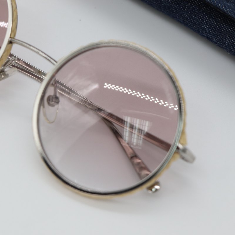 CHAENL 香奈兒 粉色漸變 草編邊框 墨鏡 太陽鏡-7