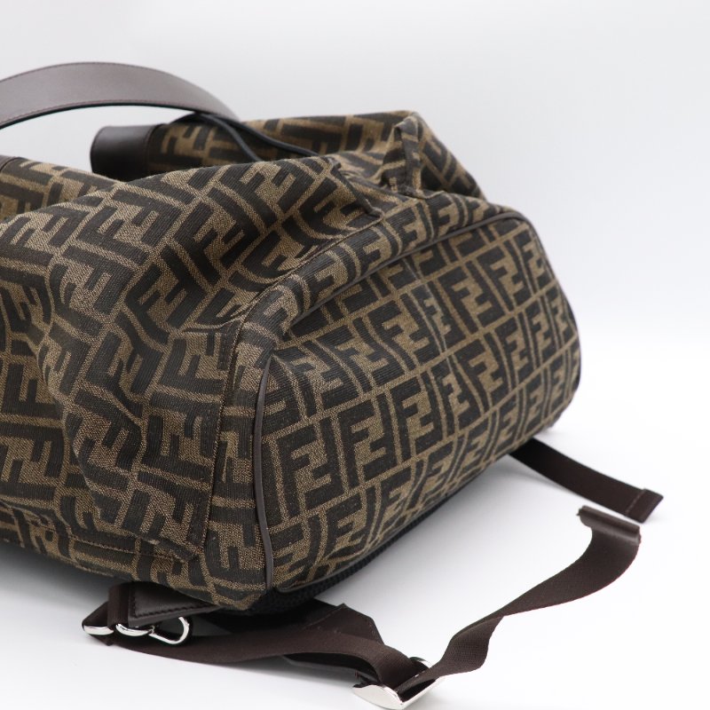 FNEDI 芬迪 Strike FF Logo 翻蓋牛皮 雙肩包 單肩包-10