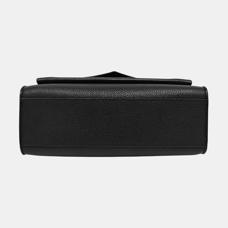 LOUIS VUITTON LOCKME BB 黑色牛皮單肩包斜挎包黑色五金可拆卸肩帶 9.8新-5