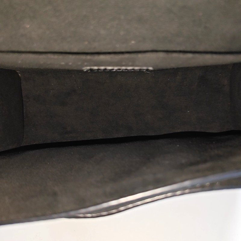 LOUIS VUITTON LOCKME BB 黑色牛皮單肩包斜挎包黑色五金可拆卸肩帶 9.8新-6