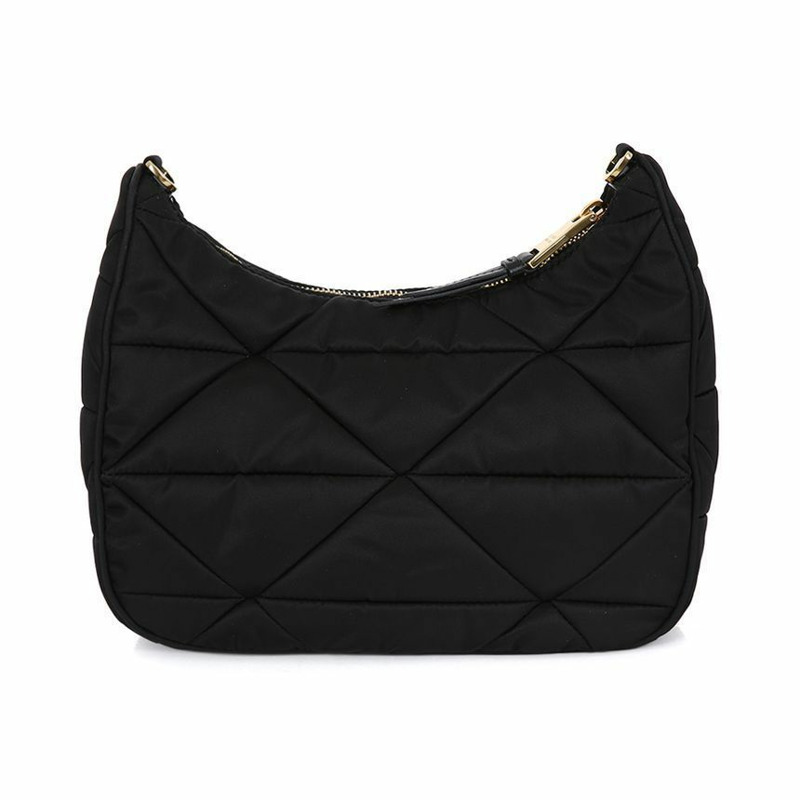 PRADA 三角形金色Logo尼龍單肩包 F0632-3