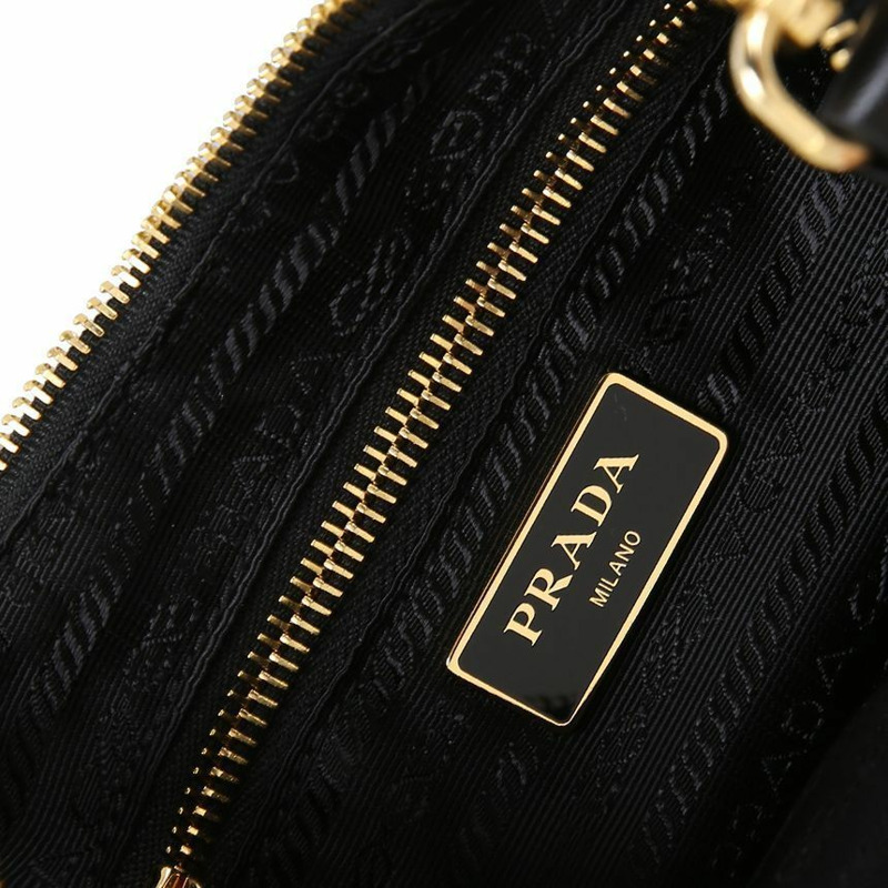 PRADA 三角形金色Logo尼龍單肩包 F0632-9