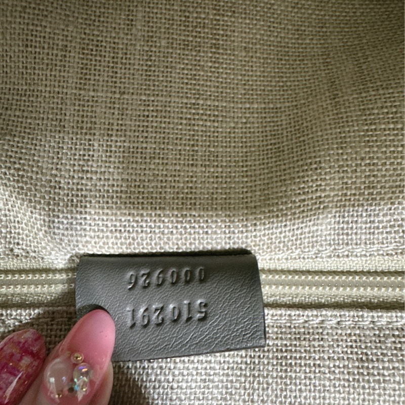 全新 Gucci 手提肩背包 (大象灰）-9