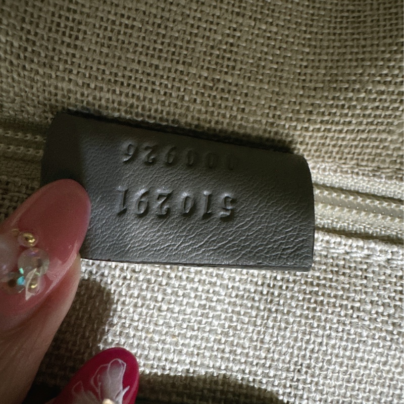 全新 Gucci 手提肩背包 (大象灰）-10
