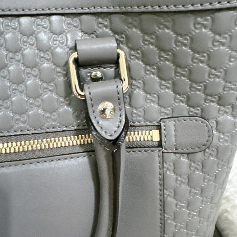 全新 Gucci 手提肩背包 (大象灰）-36