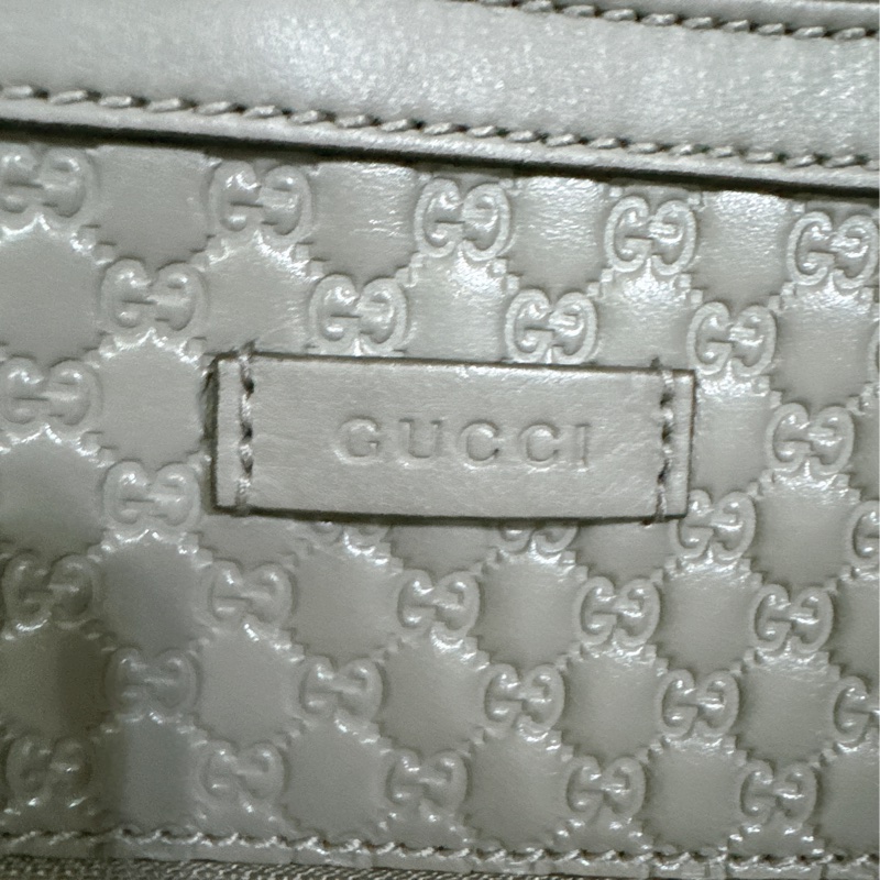 全新 Gucci 手提肩背包 (大象灰）-37