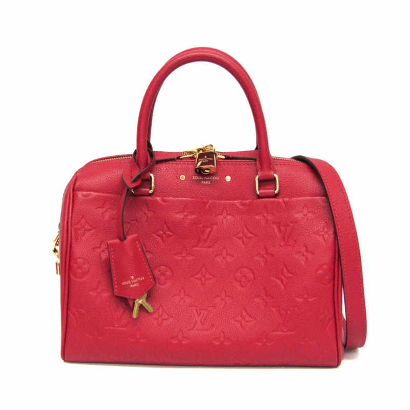 路易威登 Empreinte Speedy Bandlier 25NM M42399 女士手提包/單肩包，櫻桃紅/紅色-0