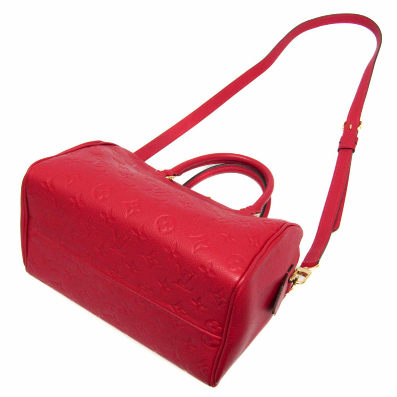 路易威登 Empreinte Speedy Bandlier 25NM M42399 女士手提包/單肩包，櫻桃紅/紅色-1