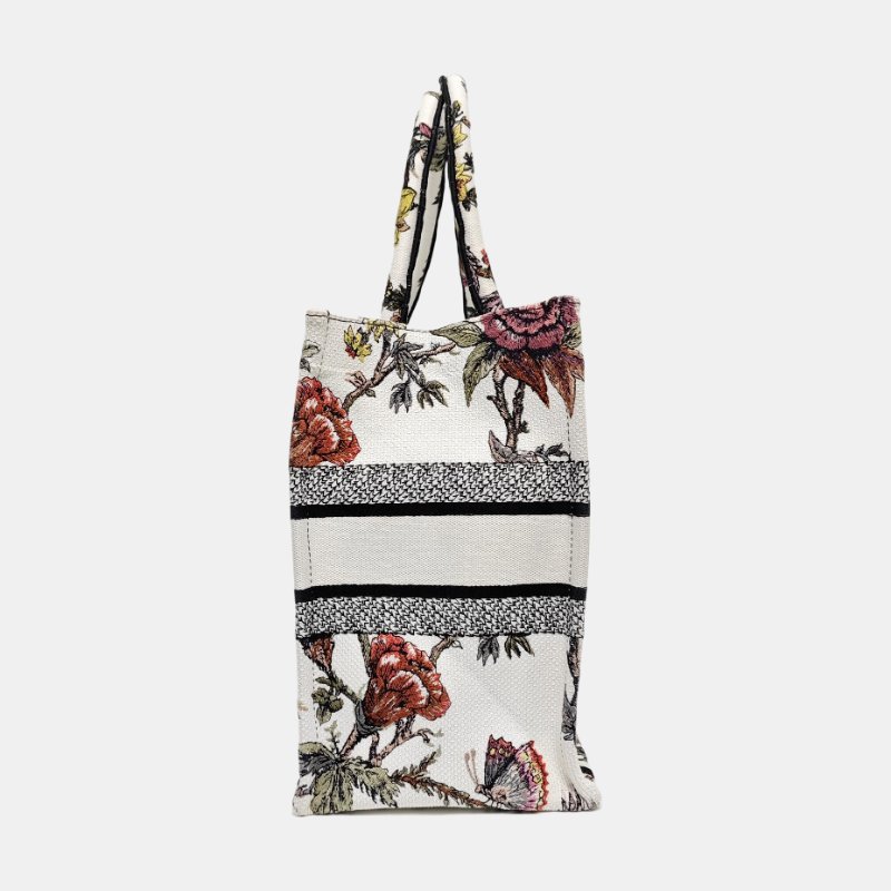 DIOR Book Tote中號多色帆布刺繡手提包 9.8新-2