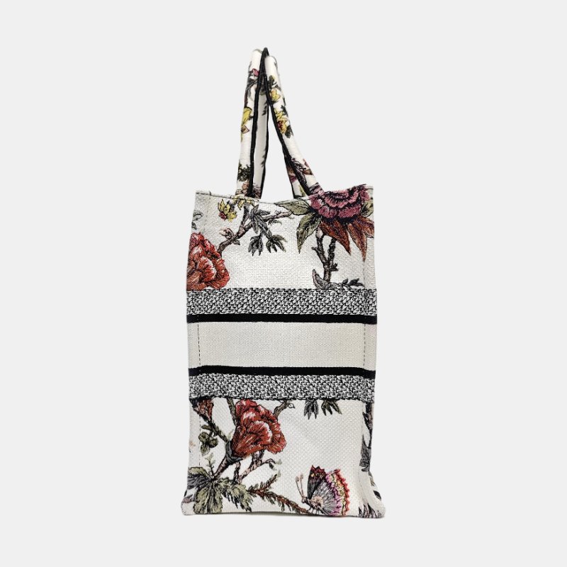 DIOR Book Tote中號多色帆布刺繡手提包 9.8新-3