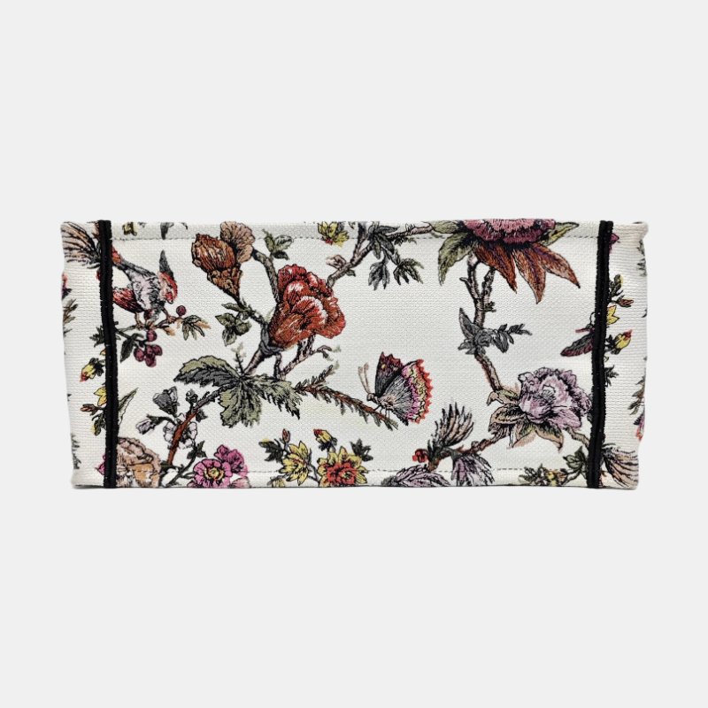 DIOR Book Tote中號多色帆布刺繡手提包 9.8新-5