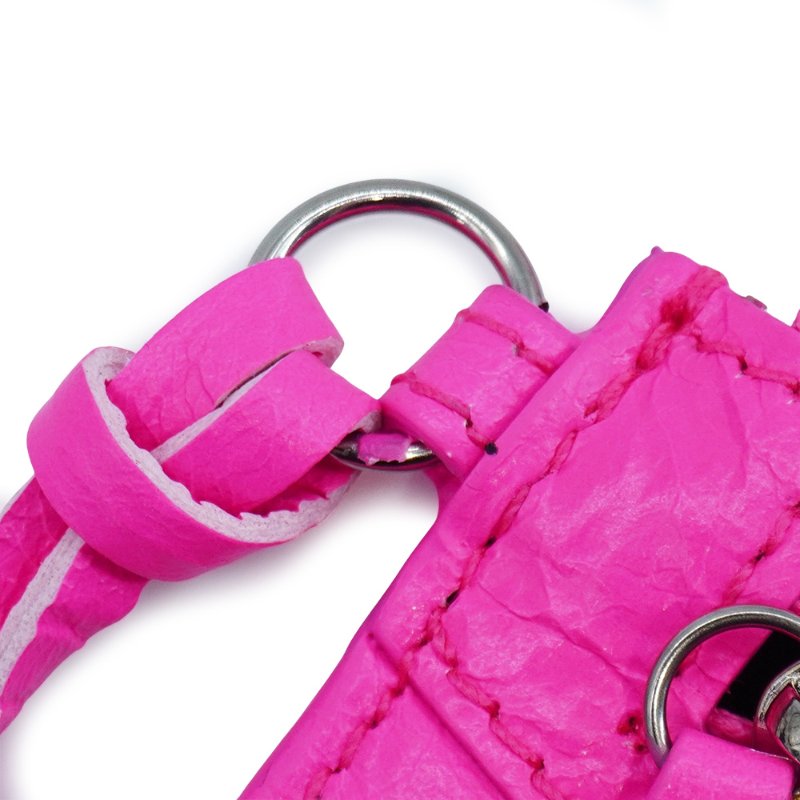 Balenciaga 展示品 Le Cagole 小羊皮鉚釘拉鍊零錢包(螢光粉)-5