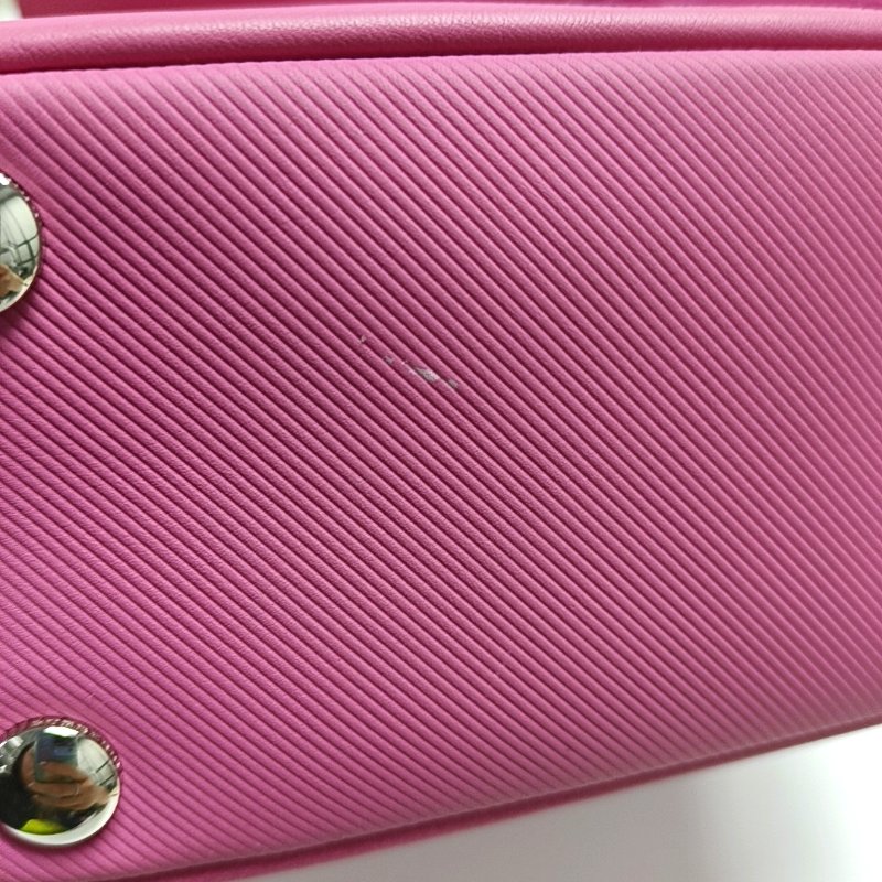 BURBERRY Dk88 粉紅色牛皮手提包單肩包斜挎包 銀色五金-10