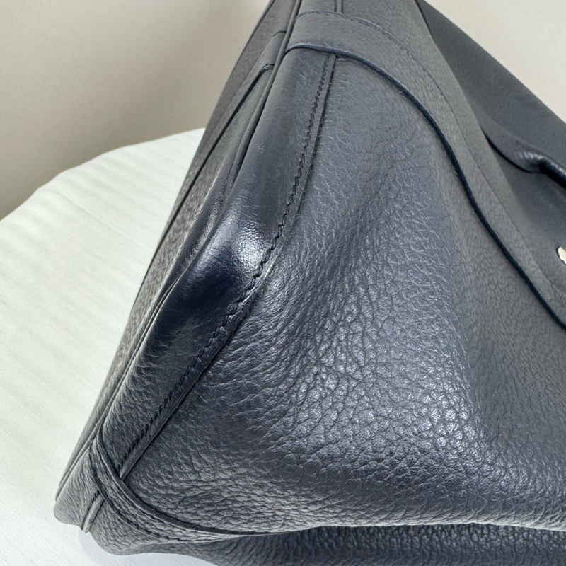 Hermes愛馬仕Garden Party黑色Togo皮銀扣36-4