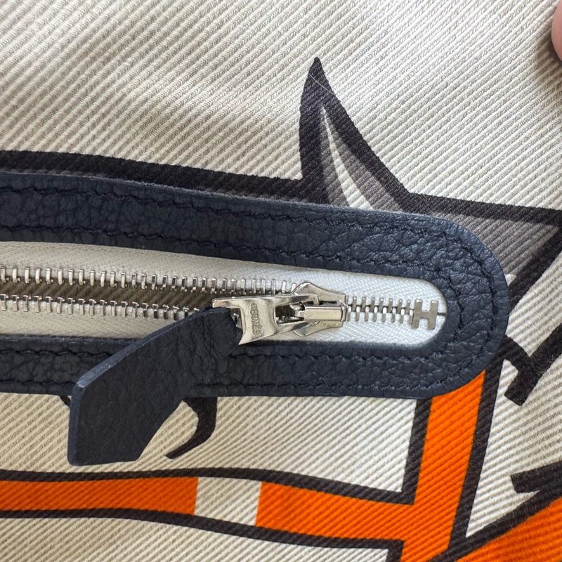 Hermes愛馬仕Garden Party黑色Togo皮銀扣36-11