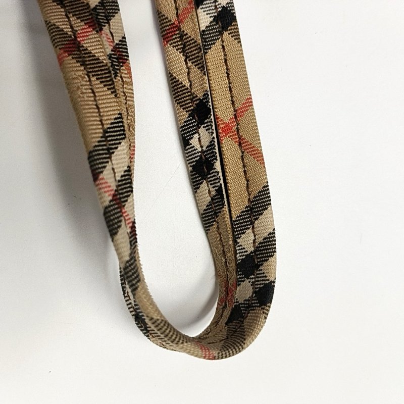 BURBERRY 水桶包紅色織物手提包 9.8新-8