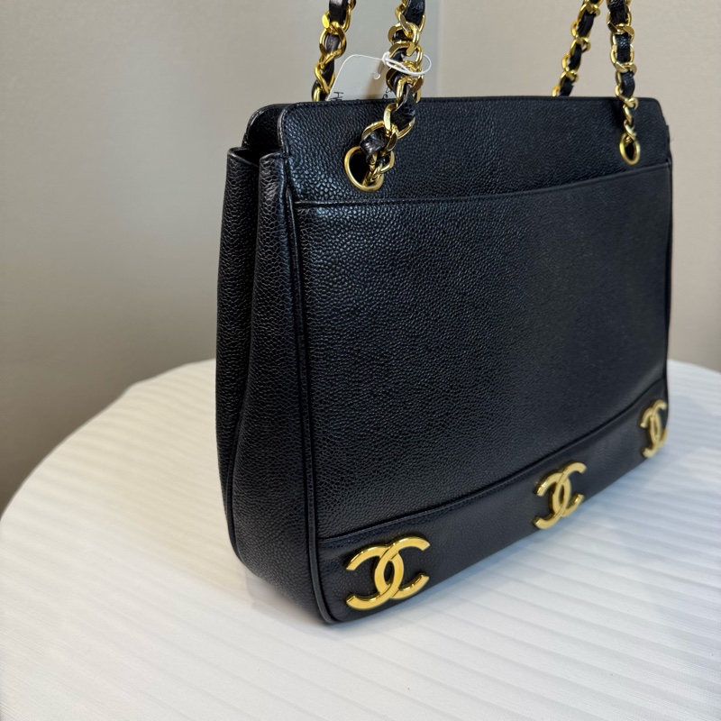 Chanel香奈兒魚子醬金球奶粉包雙面Logo ～金球款-8