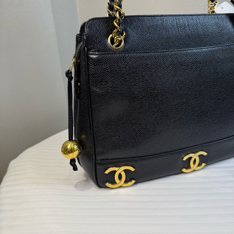 Chanel香奈兒魚子醬金球奶粉包雙面Logo ～金球款-9