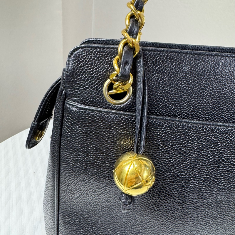 Chanel香奈兒魚子醬金球奶粉包雙面Logo ～金球款-3