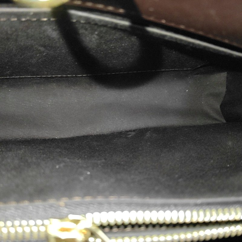 LOUIS VUITTON MONTAIGNE中號酒紅色漆皮壓紋蒙田包單肩包 金色五金 可拆卸肩帶 配件齊全-14