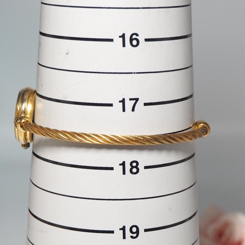 🌷Gucci *稀有Vintage*白母貝麻花手環金錶 ｜經典花紋✦fufu style 精品✦ 氣質款｜手錶.古董手錶-18