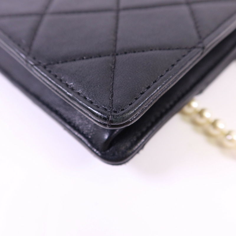 CHANEL 牛皮皮革Shoulder Bag金扣鏈帶肩背袋-14