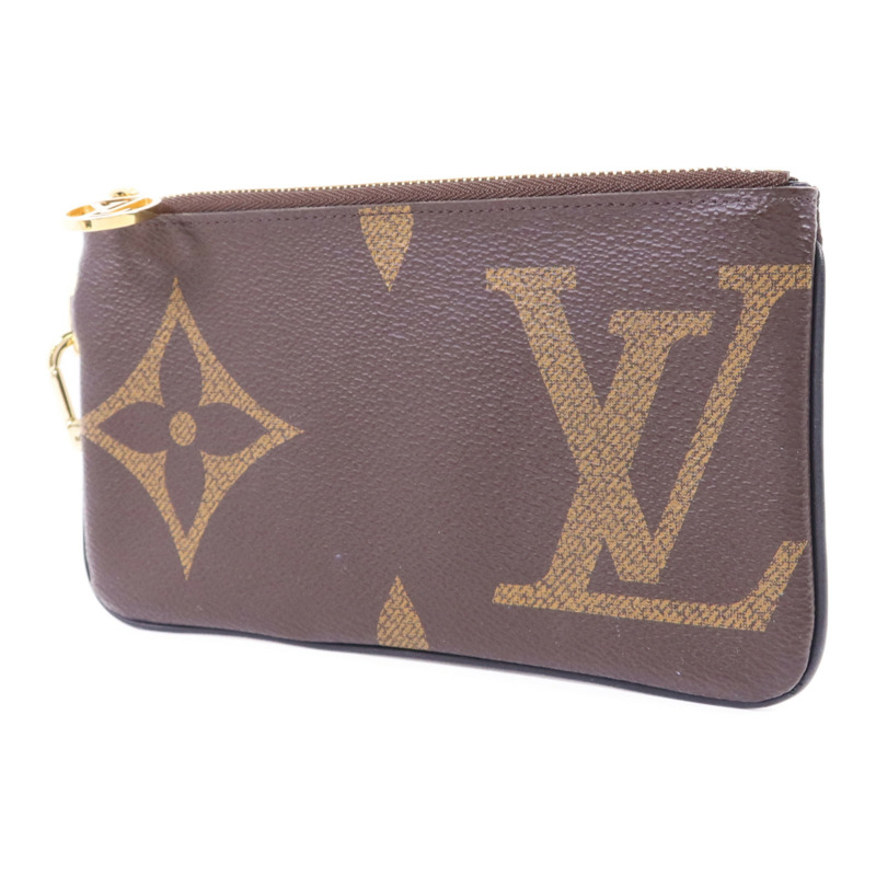 LOUIS VUITTON Monogram Reverse Pochette Trio金扣手拿包-2