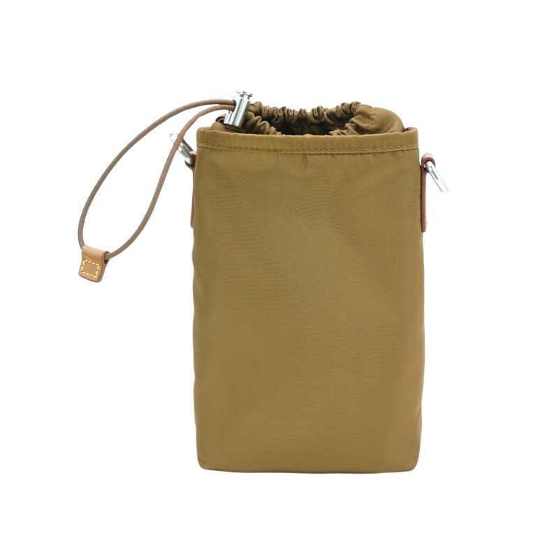 Prada Re-Nylon 再生尼龍三角牌手機包(2ZH155-棕)-2