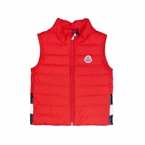 Moncler Cliff 兒童立領羽絨拉鍊背心#3A(紅)