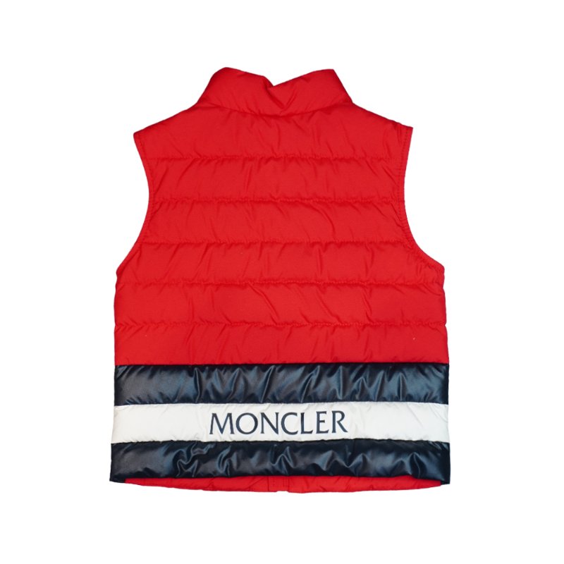 Moncler Cliff 兒童立領羽絨拉鍊背心#3A(紅)-1