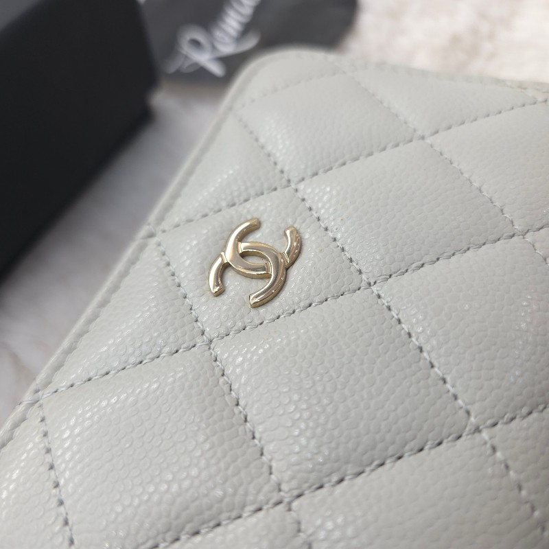 Chanel 經典拉鍊三層零錢包 展示品-4