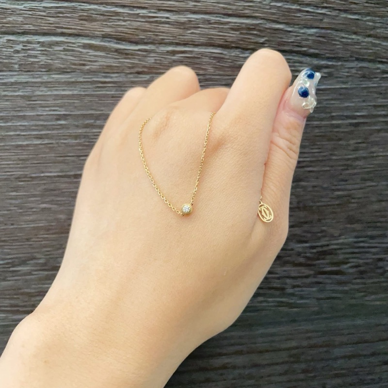 Cartier 卡地亞 D’amour 玫瑰金單鑽手鍊/迷你款/99新美品-5