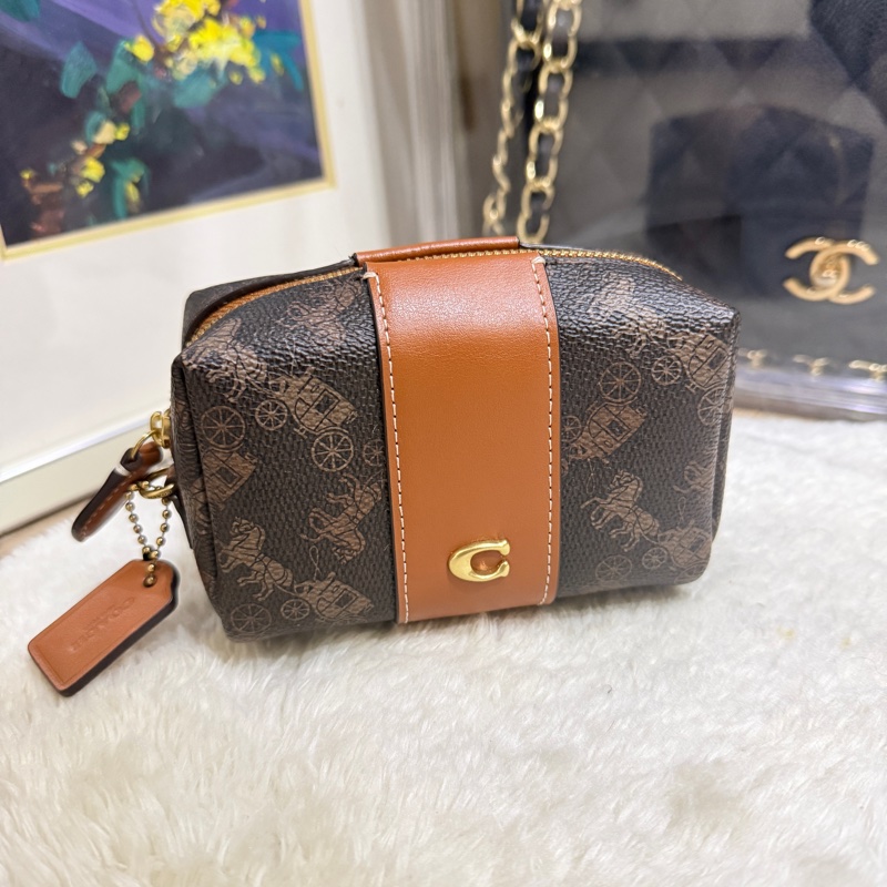 未使用✨是好看的COACH 新款化妝包 拉鍊小包 內膽包 盥洗包-16