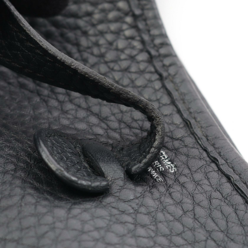 愛馬仕 EvelyneTPM 亞馬遜肩包 Taurillon Clemence Taurillon Clemence 黑白二手女款-8