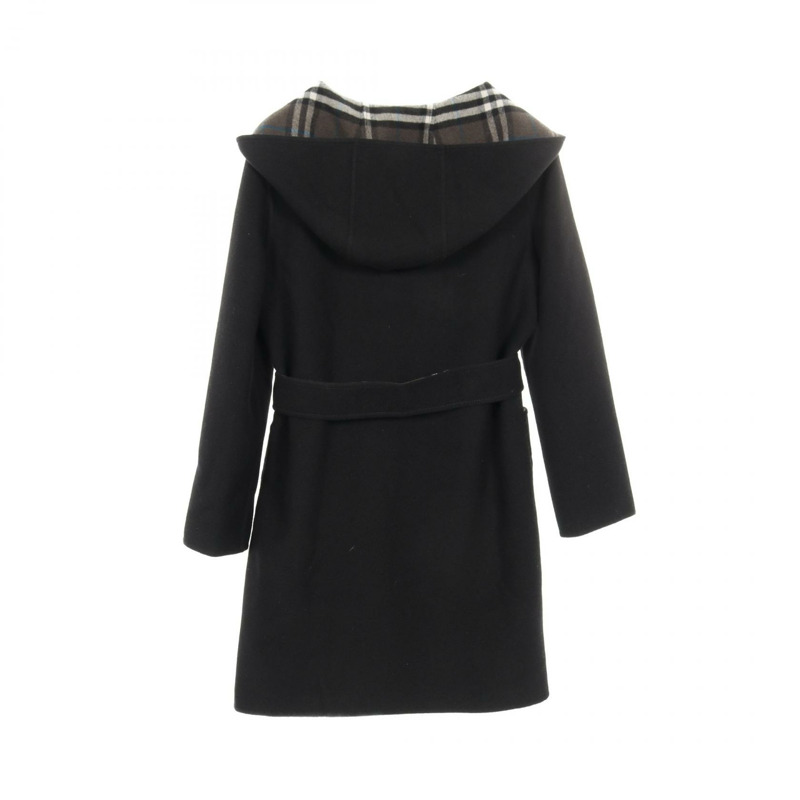 BURBERRY 中長其他款式大衣 80938321 羊毛 黑色 棕色 二手 女款-1