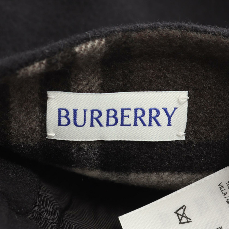 BURBERRY 中長其他款式大衣 80938321 羊毛 黑色 棕色 二手 女款-3