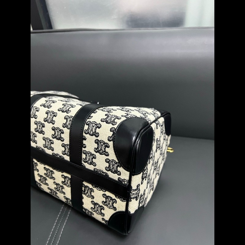Celine Boston bag 
黑白老花刺繡波士頓手提包-19
