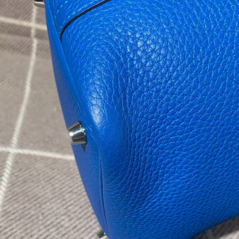 H Hermes愛馬仕水桶包18 b3坦桑尼亞籃 tc皮y刻銀扣，超級顯白百搭-5