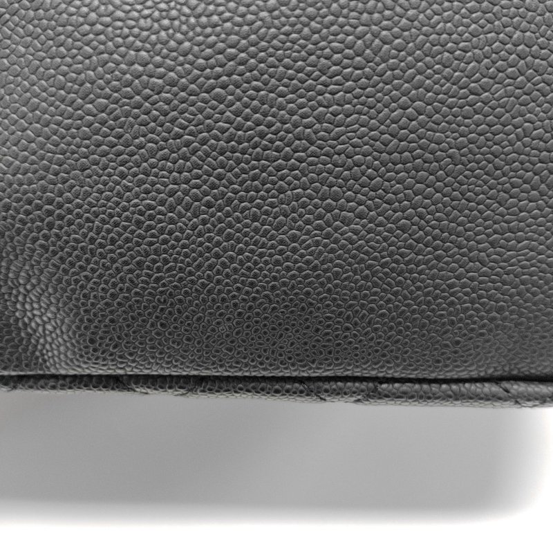 CHANEL CLASSIC FLAP黑色荔枝紋牛皮菱格紋絎縫單肩包斜挎包手提包金色五金17開可拆卸肩帶-13