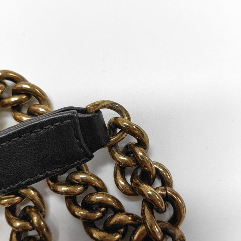 CHANEL CLASSIC FLAP黑色荔枝紋牛皮菱格紋絎縫單肩包斜挎包手提包金色五金17開可拆卸肩帶-15