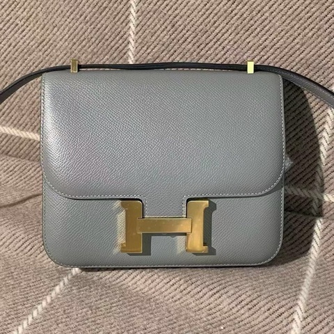 Hermes愛馬仕Constance康康19 8F epsom皮金扣X刻