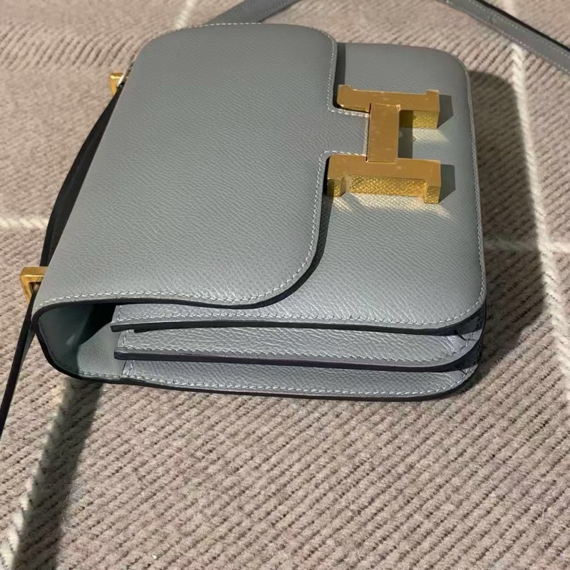 Hermes愛馬仕Constance康康19 8F epsom皮金扣X刻-1