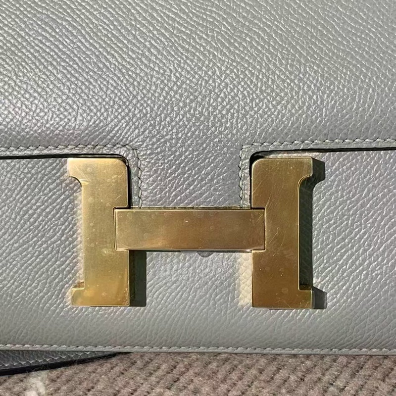 Hermes愛馬仕Constance康康19 8F epsom皮金扣X刻-5